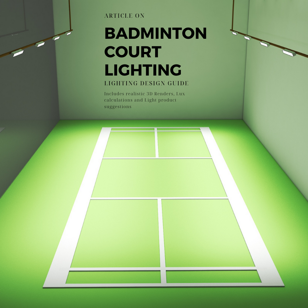 Badminton court lighting design guide with suggestions of which lights for badminton court