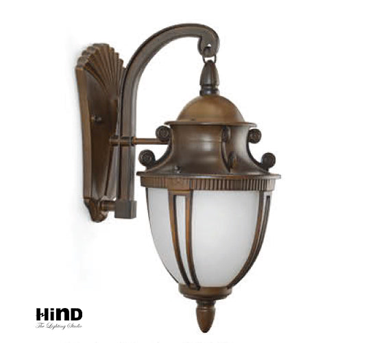 Antique Coffee Brown Wall Light
